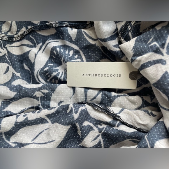 Anthropologie Sheer Black and White Mini Dress Casual Women’s NWT Large NEW - Picture 7 of 7